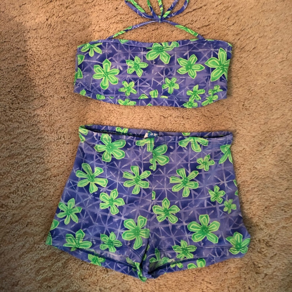 Really cute swimsuit short set.